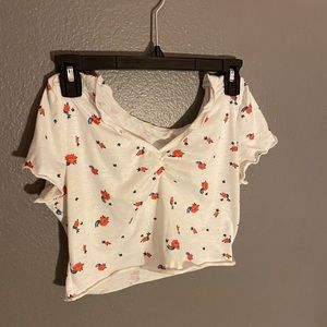 white floral crop top!